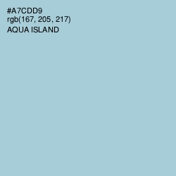 #A7CDD9 - Aqua Island Color Image
